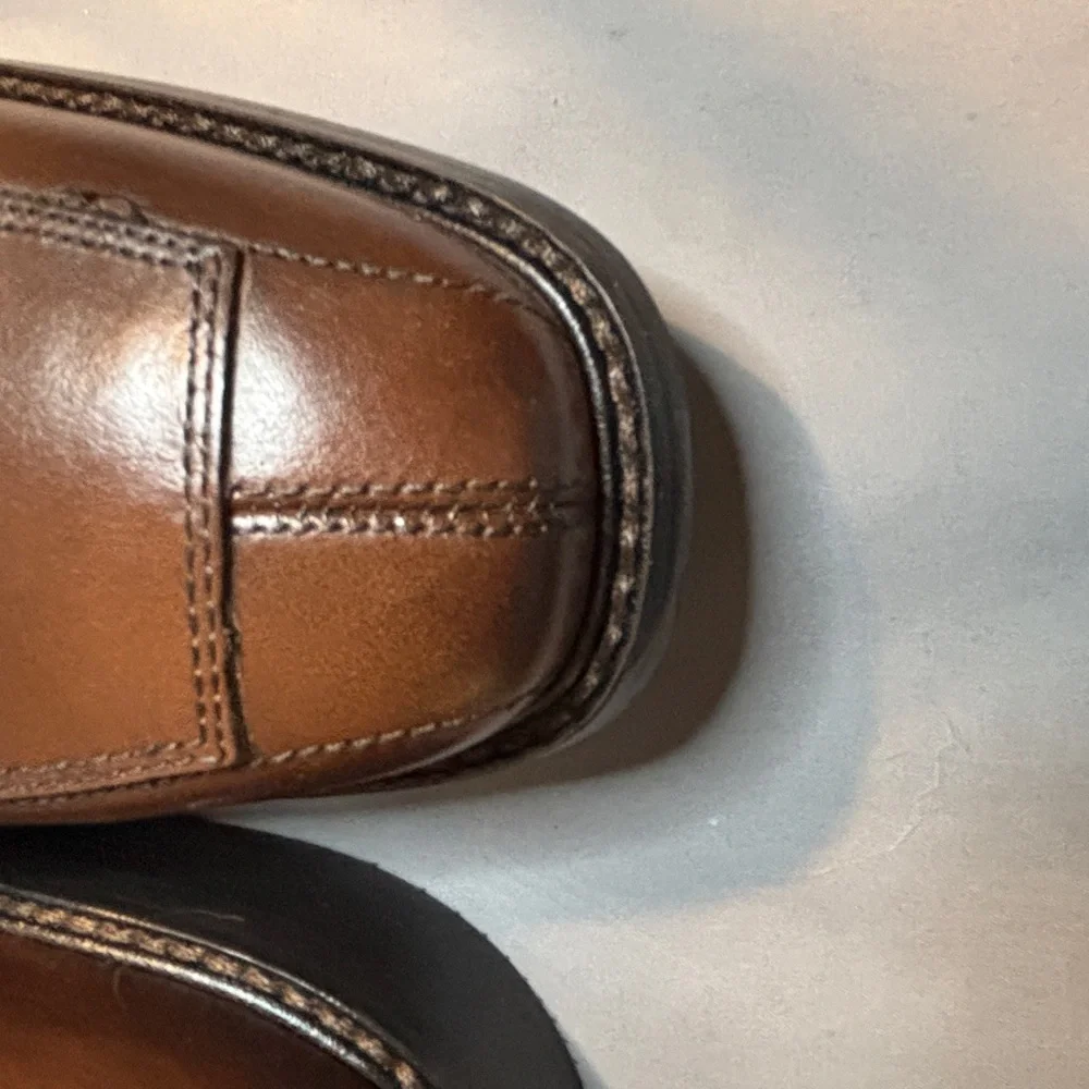 Florsheim Men's Tan Leather Oxfords Size 12D New in Box Dress Shoe 4 Eyelet - Picture 7 of 8